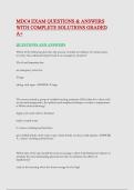 MDC4 EXAM QUESTIONS & ANSWERS WITH COMPLETE SOLUTIONS GRADED A&plus;