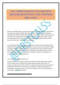 NSG 3280&lpar;PATHO&rpar; EXAM 2 REVIEW 2025&sol;2026 QUESTIONS AND ANSWERS 100&percnt; PASS&period;