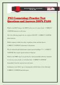 PSI Cosmetology Practice Test Questions and Answers 100&percnt; PASS