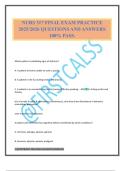 NURS 317 FINAL EXAM PRACTICE 2025&sol;2026 QUESTIONS AND ANSWERS 100&percnt; PASS&period;