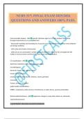 NURS 317&colon; FINAL EXAM 2025&sol;2026 QUESTIONS AND ANSWERS 100&percnt; PASS&period;