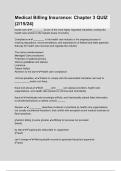 Medical Billing Insurance Chapter 3 questions and answers