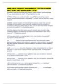 SAFE AGILE PRODUCT MANAGEMENT TESTED UPDATED QUESTIONS AND ANSWERS RATED A&plus;