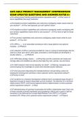 SAFE AGILE PRODUCT MANAGEMENT COMPREHENSIVE EXAM UPDATED QUESTIONS AND ANSWERS RATED A&plus;