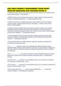 SAFE AGILE PRODUCT MANAGEMENT EXAM SCRIPT UPDATED QUESTIONS AND ANSWERS RATED A&plus;