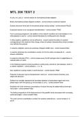 MTL 200 TEST 2 Questions and answers