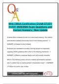 NHA CMAA Certification Exam 2025&sol;2026 &ndash; 200&plus; Verified Questions with Answers &vert; HIPAA&comma; Insurance&comma; Medical Records&comma; Scheduling&comma; Compliance
