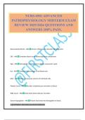 NURS 6501 ADVANCED PATHOPHYSIOLOGY MIDTERM EXAM REVIEW 2025&sol;2026 QUESTIONS AND ANSWERS 100&percnt; PASS&period;