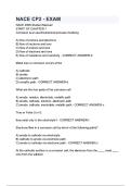NACE CP2 - EXAM questions and answers