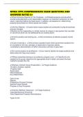 NPMA CPPS COMPREHENSIVE EXAM QUESTIONS AND ANSWERS RATED A&plus;