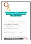 PA State Board Funeral Director Exam 2025&sol;2026 &ndash; 130&plus; Verified Questions with Answers &vert; Licensure&comma; Internships&comma; Contracts&comma; Limited Licenses&comma; Regulations