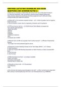 CERTIFIED LACTATION COUNSELOR 2026 EXAM QUESTIONS AND ANSWERS RATED A&plus;