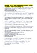 CERTIFIED LACTATION COUNSELOR FINAL EXAM ACTUAL QUESTIONS AND ANSWERS RATED A&plus;