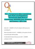 PA STATE BOARD COSMETOLOGY EXAM COMPLETE PACKAGE DEAL