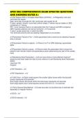 APEX EKG COMPREHENSIVE EXAM UPDATED QUESTIONS AND ANSWERS RATED A&plus;