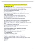 APEX EKG FINAL EXAM ACTUAL QUESTIONS AND ANSWERS RATED A&plus;
