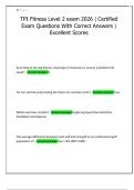 TPI Fitness Level 2 Exam 2026 &vert; Certified &vert; Complete Exam Questions With Correct Answers