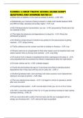 FLORIDA 4-HOUR TRAFFIC SCHOOL EXAMS SCRIPT QUESTIONS AND ANSWERS RATED A&plus;