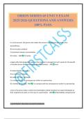 ORION SERIES 65 UNIT 5 EXAM 2025&sol;2026 QUESTIONS AND ANSWERS 100&percnt; PASS&period;