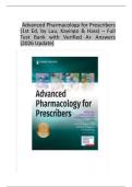Advanced Pharmacology for Prescribers &lpar;1st Edition&rpar; &vert; Luu&comma; Kayingo & Hass &vert; Full Test Bank with Verified A&plus; Answers &lpar;2026 Update&rpar;