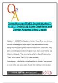 Texas History TExES Social Studies 7&ndash;12 Exam Prep 2025&sol;2026 &ndash; 200&plus; Solved Questions &vert; Native Tribes&comma; Colonization&comma; Revolution&comma; Civil Rights