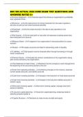 BUS 100 ACTUAL 2026 CORE EXAM TEST QUESTIONS AND ANSWERS RATED A&plus;