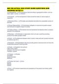 BUS 100 ACTUAL 2026 STUDY GUIDE QUESTIONS AND ANSWERS RATED A&plus;