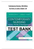 Contemporary Nursing&colon; Issues&comma; Trends & Management 10th Edition PDF &vert; Barbara Cherry & Susan R&period; Jacob &vert; Chapters 1&ndash;28 Solutions & Answers