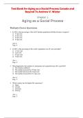 Test Bank for Aging as a Social Process&colon; Canada and Beyond&comma; 7th Edition &ndash; Andrew V&period; Wister &vert; Latest Update 2026 &vert; Exam Q&A PDF