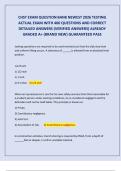 CHST EXAM QUESTION BANK NEWEST 2026 TESTING ACTUAL EXAM WITH 400 QUESTIONS AND CORRECT DETAILED ANSWERS &lpar;VERIFIED ANSWERS&rpar; ALREADY GRADED A&plus; &lpar;BRAND NEW&rpar; GUARANTEED PASS 