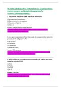 PE HVAC & Refrigeration Systems Practice Exam Questions&comma;  Correct Answers&comma; and Detailed Explanations for  Students&vert;&vert;Already Graded A&plus; 