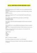 CCTC CERTIFICATION REVIEW 2025 