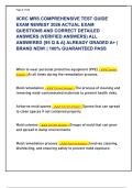 IICRC MRS COMPREHENSIVE TEST GUIDE  EXAM NEWEST 2026 ACTUAL EXAM  QUESTIONS AND CORRECT DETAILED  ANSWERS &lpar;VERIFIED ANSWERS&rpar; ALL  ANSWERED &lbrace;95 Q & A&rcub; ALREADY GRADED A&plus; &vert;  BRAND NEW&excl; &vert; 100&percnt; GUARANTEED PASS 