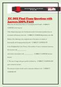 EC 302 Final Exam Questions with Answers 100&percnt; PASS