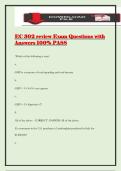 EC 302 review Exam Questions with Answers 100&percnt; PASS