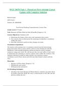 WGU D670 Task 1 &vert; Passed on First Attempt &vert;Latest Update with Complete Solution