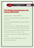 FLS Modules Exam Questions with Answers 100&percnt; PASS
