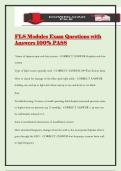 FLS Modules Exam Questions with Answers 100&percnt; PASS