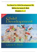 Test Bank For Child Development 9th  Edition by Laura E&period; Berk Chapters 1 &ndash; 1