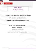 Clayton&rsquo;s Basic Pharmacology for Nurses &lpar;20th Edition&rpar; &ndash; Verified Test Bank Resource