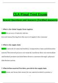 CLA Final Test Exam Questions and Answers 