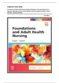 COMPLETE TEST BANK  Foundations and Adult Health Nursing &lpar;Surgical Pathology&colon; A Case Based Approach to Diagnosis&rpar; 10th Edition by Kim Cooper MSN RN&comma; Kelly Gosnell MSN RN &lpar;2026&rpar; &vert;&vert; LATEST EDITION&vert;&vert; VERIFIED ANSWERS
