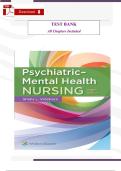 Psychiatric‑Mental Health Nursing &lpar;9th Edition&rpar; &ndash; Verified Test Bank by Videbeck