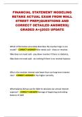 FINANCIAL STATEMENT MODELING  RETAKE ACTUAL EXAM FROM WALL  STREET PREP&vert;&vert;QUESTIONS AND  CORRECT DETAILED ANSWERS&vert;&vert;  GRADED A&plus;&vert;&vert;2025 UPDATE 