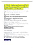 PATHO Endocrine System&comma; DM&comma; GI Exam Question and Answers Latest Updates 2026 Top Rated A&plus;