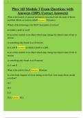 Phys 165 Module 3 Exam Questions with  Answers &lpar;100&percnt; Correct Answers&rpar; 