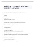 WGU - D073 EXAM 2026 WITH 100&percnt;  CORRECT ANSWERS