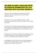 UTA NURS 5315 MOD 6 PULM AND SHOCK DR GONZALEZ EXAMINATION TEST 2026 QUESTIONS WITH SOLUTIONS GRADED A&plus;