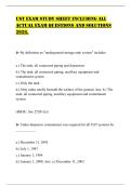 UST EXAM STUDY SHEET INCLUDING ALL ACTUAL EXAM QUESTIONS AND SOLUTIONS 2026&period;