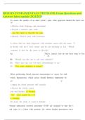 HESI RN FUNDAMENTALS TESTBANK Exam Questions and   Answers latest update 2024&sol;2025 